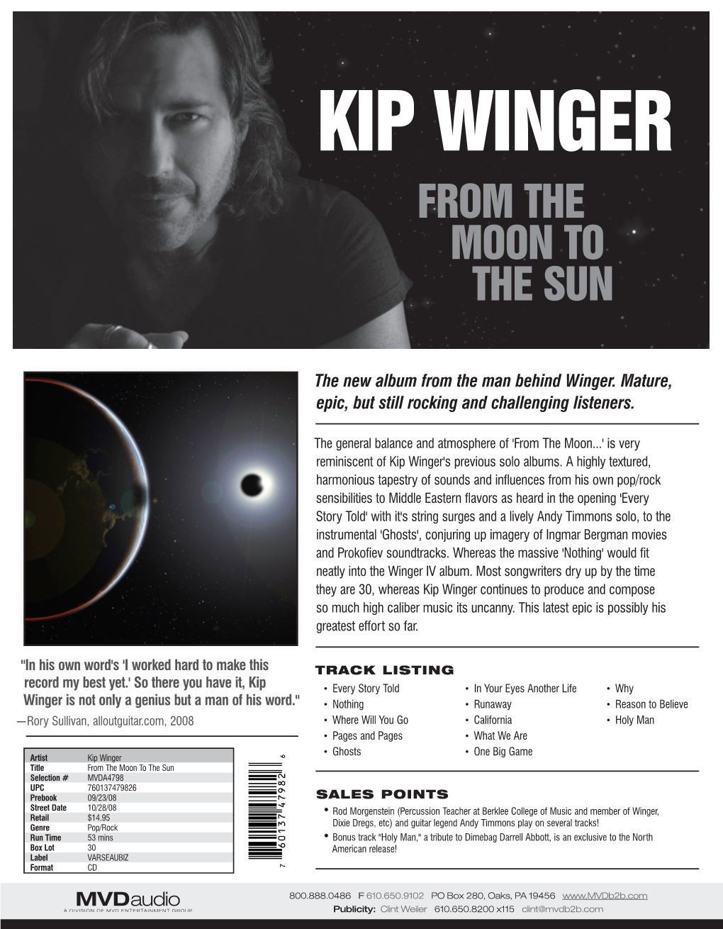 Kip Winger from the Moon to the Sun