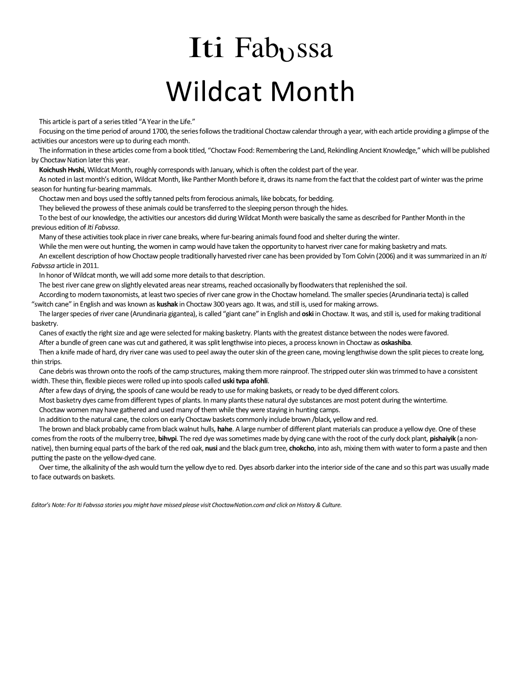 2019.01 Wildcat Month