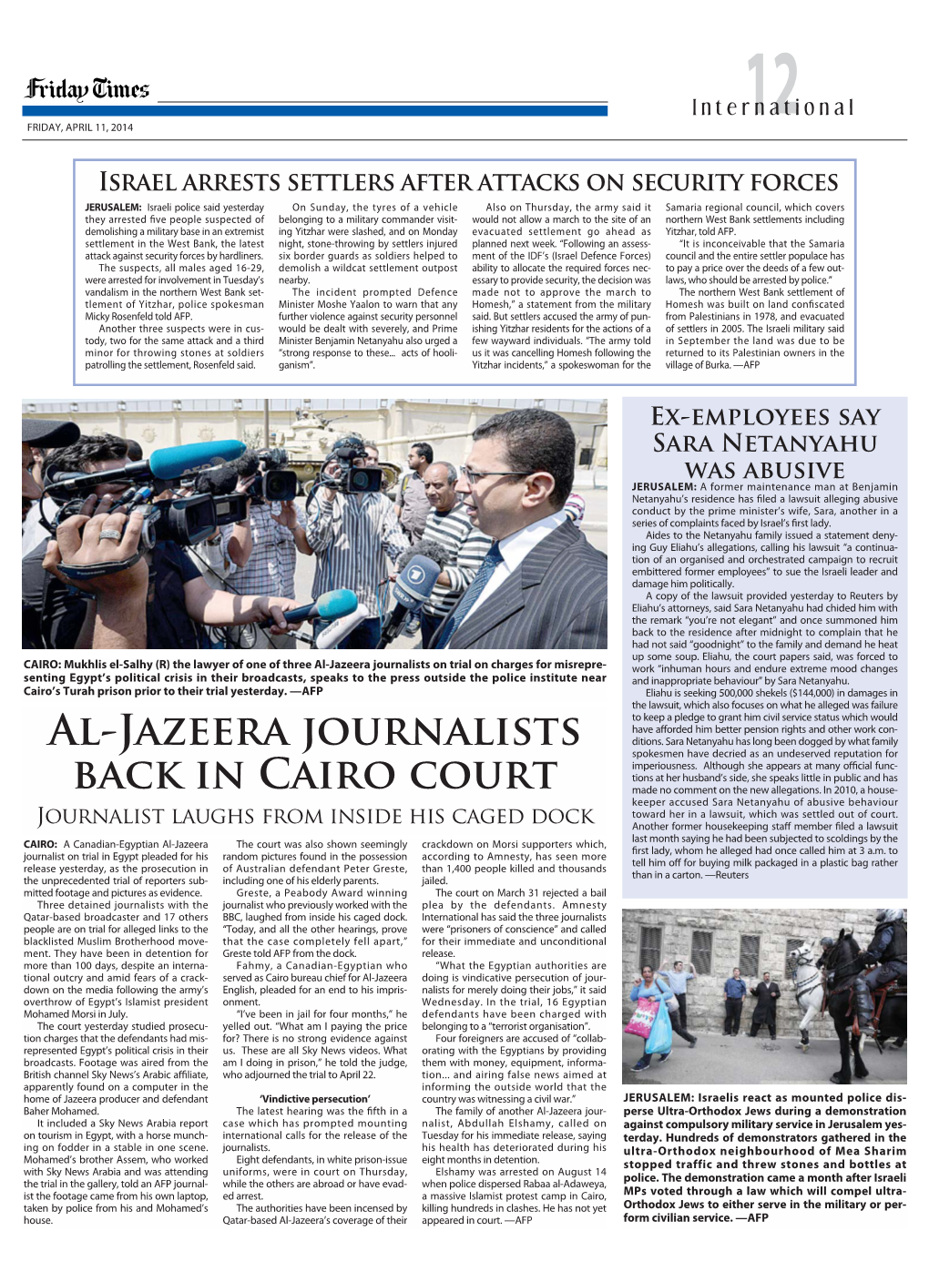 Al-Jazeera Journalists Back in Cairo Court