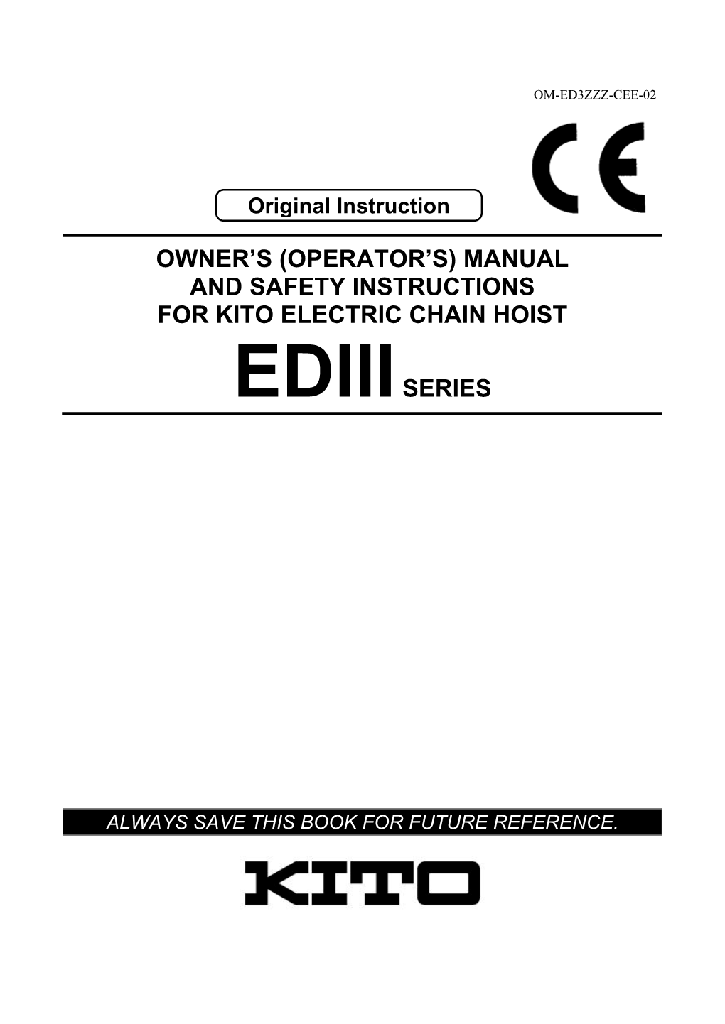 Owner's (Operator's) Manual and Safety