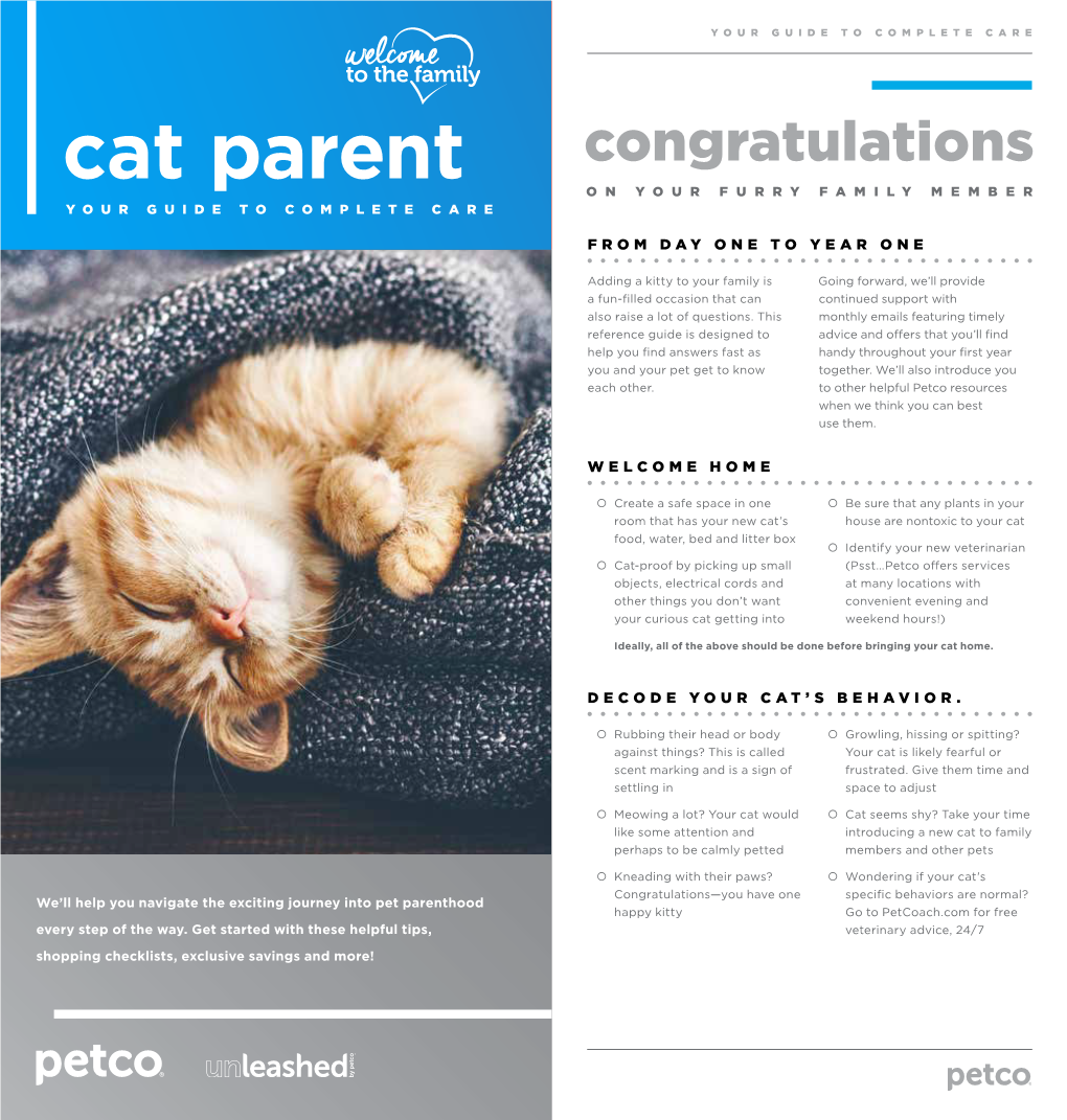 Cat Parent on YOUR FURRY FAMILY MEMBER YOUR GUIDE to COMPLETE CARE