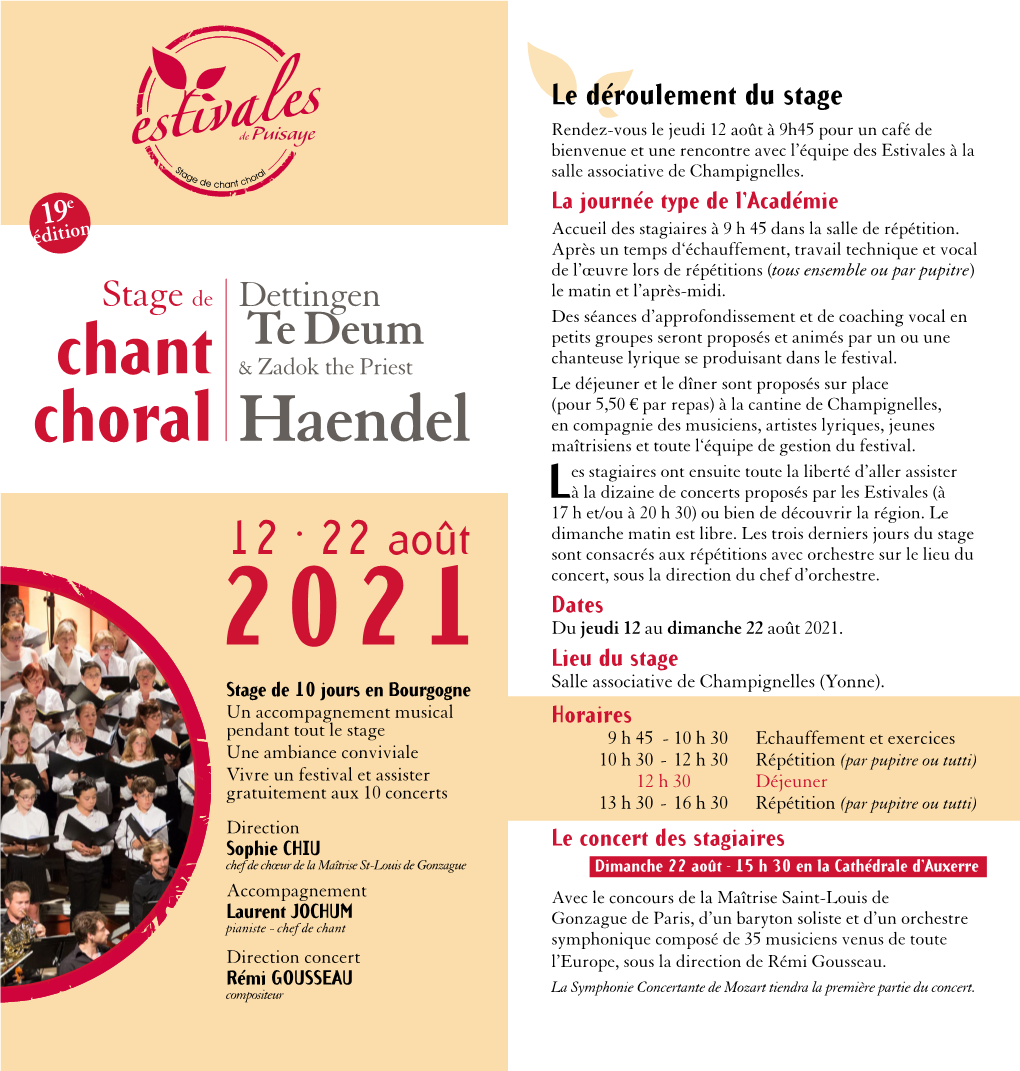 Chant Choral Haendel