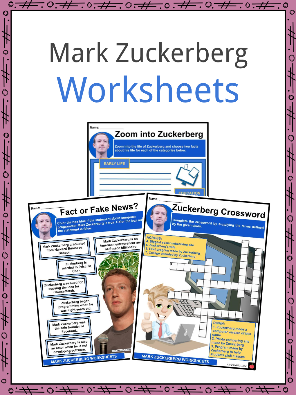 Mark Zuckerberg Worksheets Mark Zuckerberg Facts