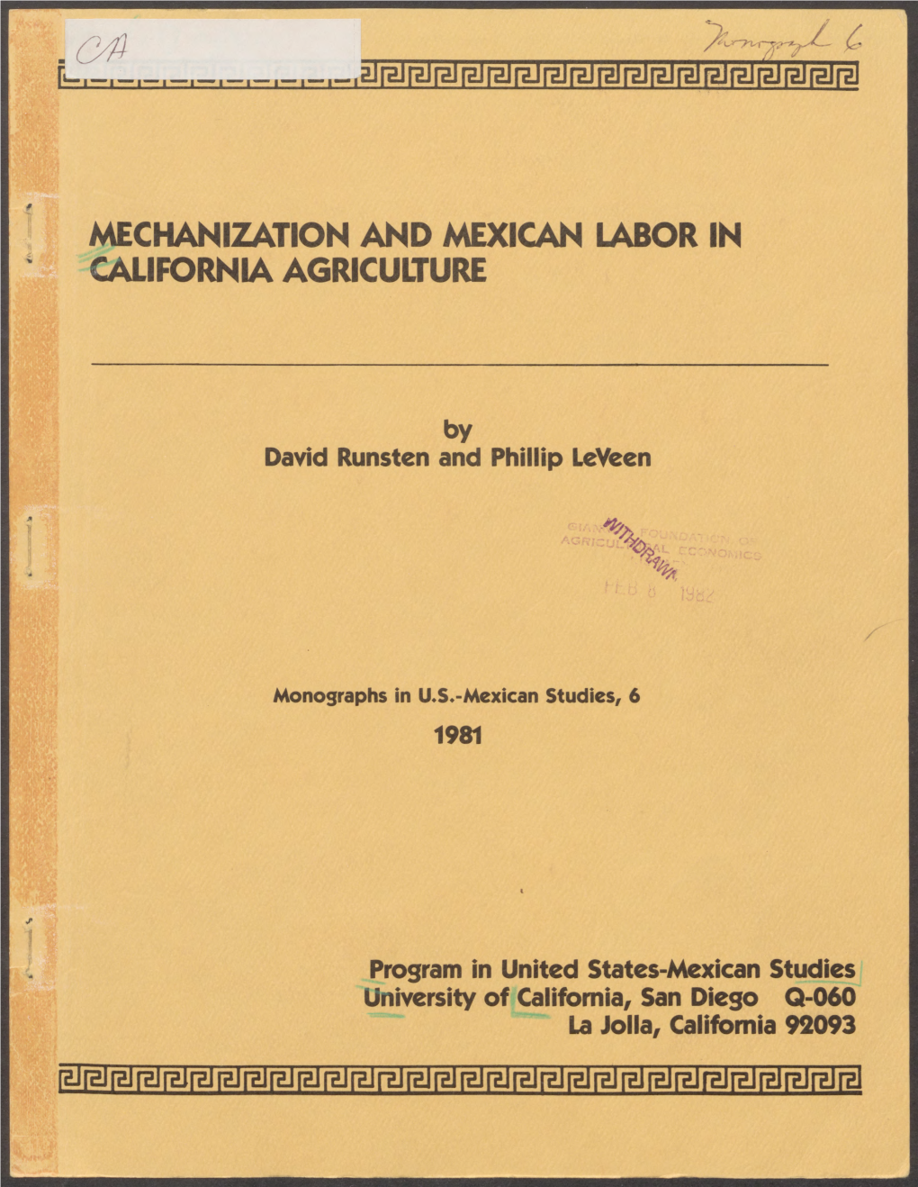 California Agriculture