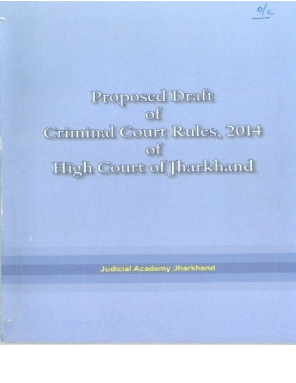 Proposed Criminal Court Rules.Pdf