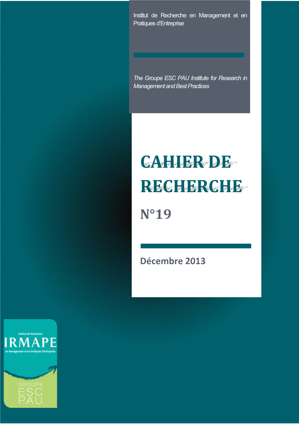 Cahier De Recherche