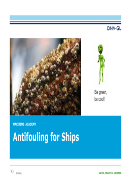 Antifouling for Ships