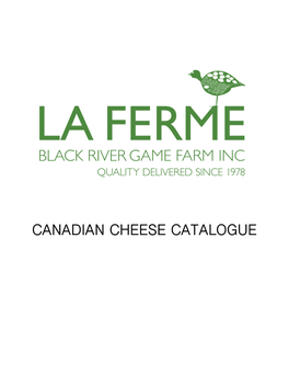 Canadian Cheese Catalogue Canadian Cheeses
