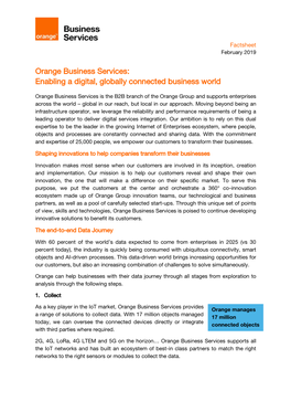 Orange Business Services: Enabling a Digital, Globally Connected Business World