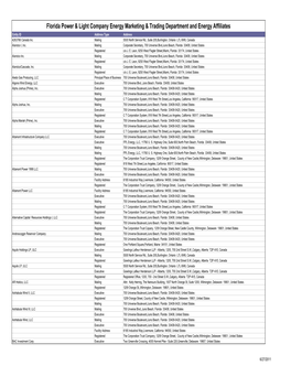 Florida Power & Light Company Energy Marketing & Trading