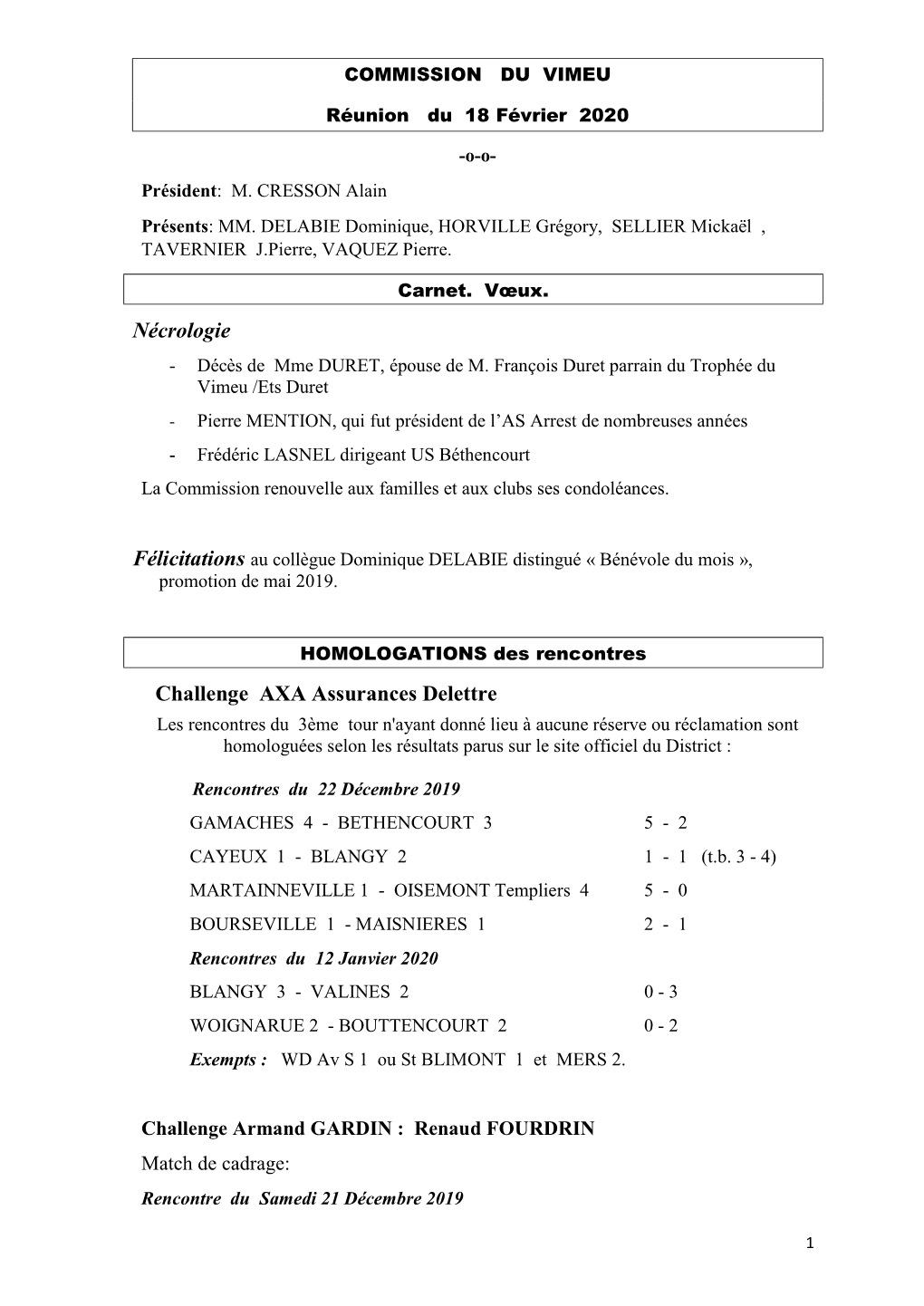 Nécrologie Challenge AXA Assurances Delettre