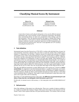 Classifying Musical Scores by Instrument