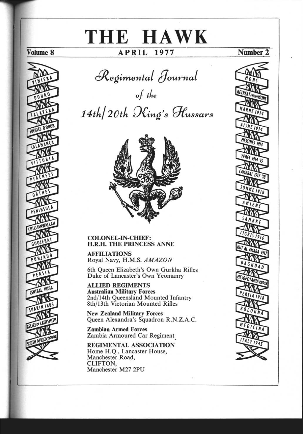 The 14Th/20Th King's Hussars, in 18Ct