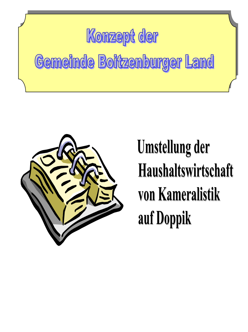 Konzept Der Gemeinde Boitzenburger Land
