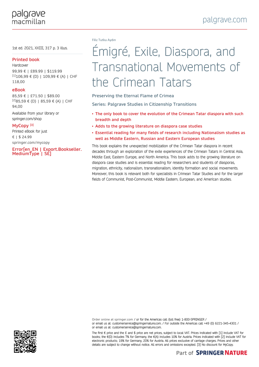 Émigré, Exile, Diaspora, and Transnational Movements of The