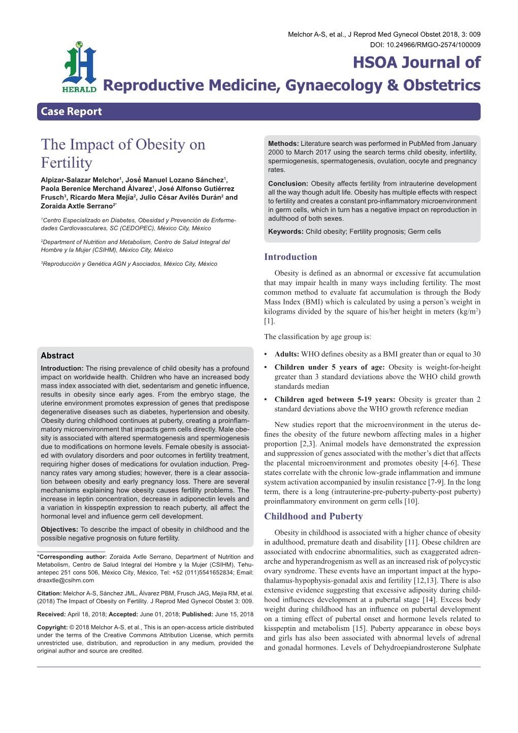 The Impact of Obesity on Fertility