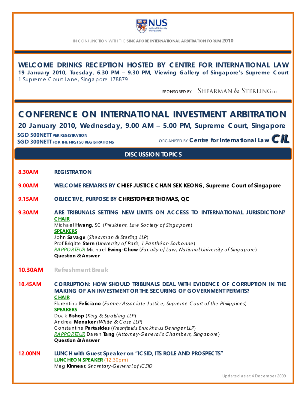 An ICSID Conference