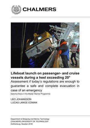 Lifeboat Launch on Passenger