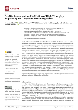 Quality Assessment and Validation of High-Throughput Sequencing for Grapevine Virus Diagnostics
