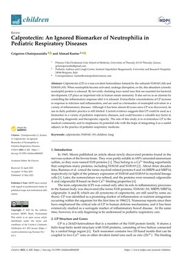 Calprotectin: an Ignored Biomarker of Neutrophilia in Pediatric Respiratory Diseases