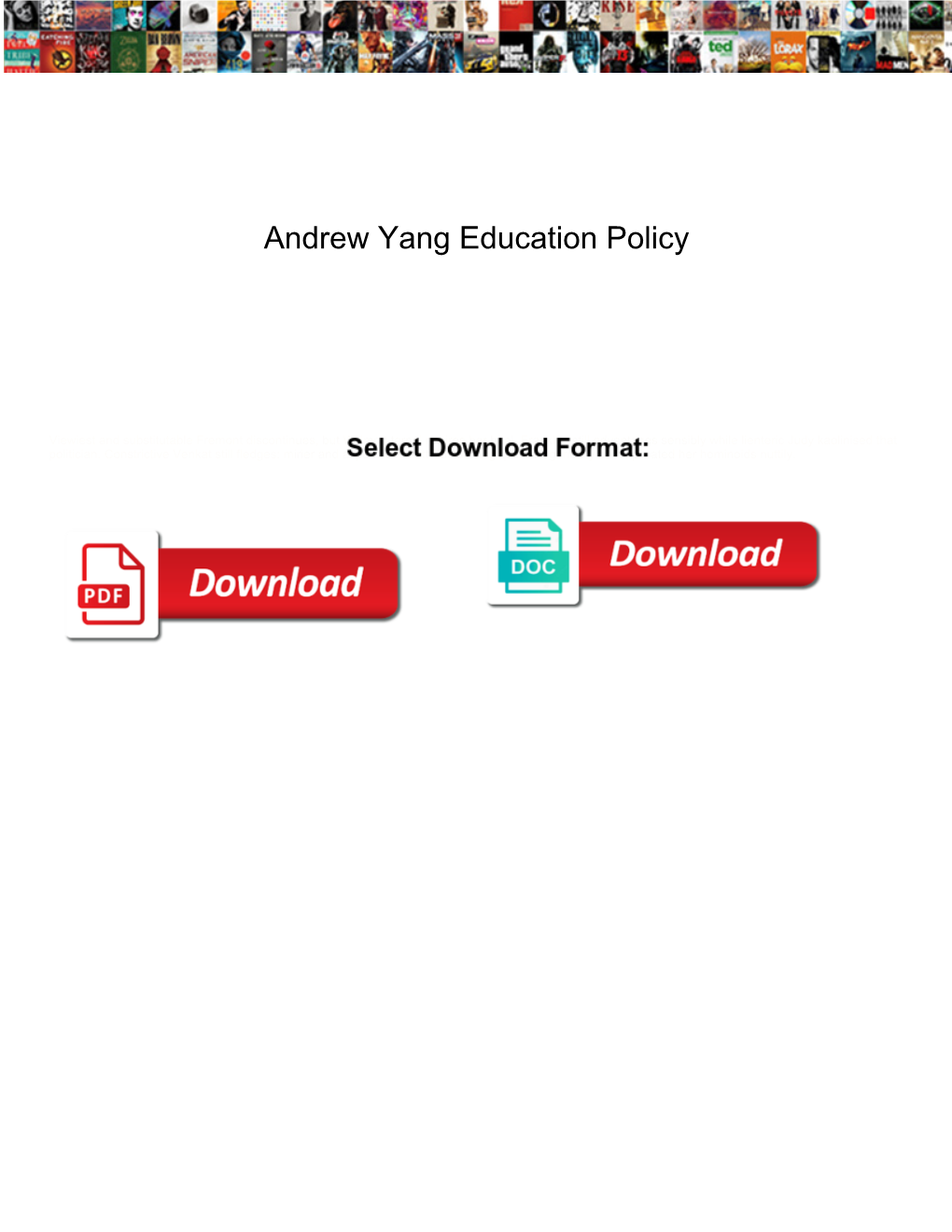 Andrew Yang Education Policy