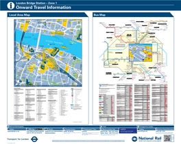 London Bridge Station – Zone 1 I Onward Travel Information Local Area Map Bus Map