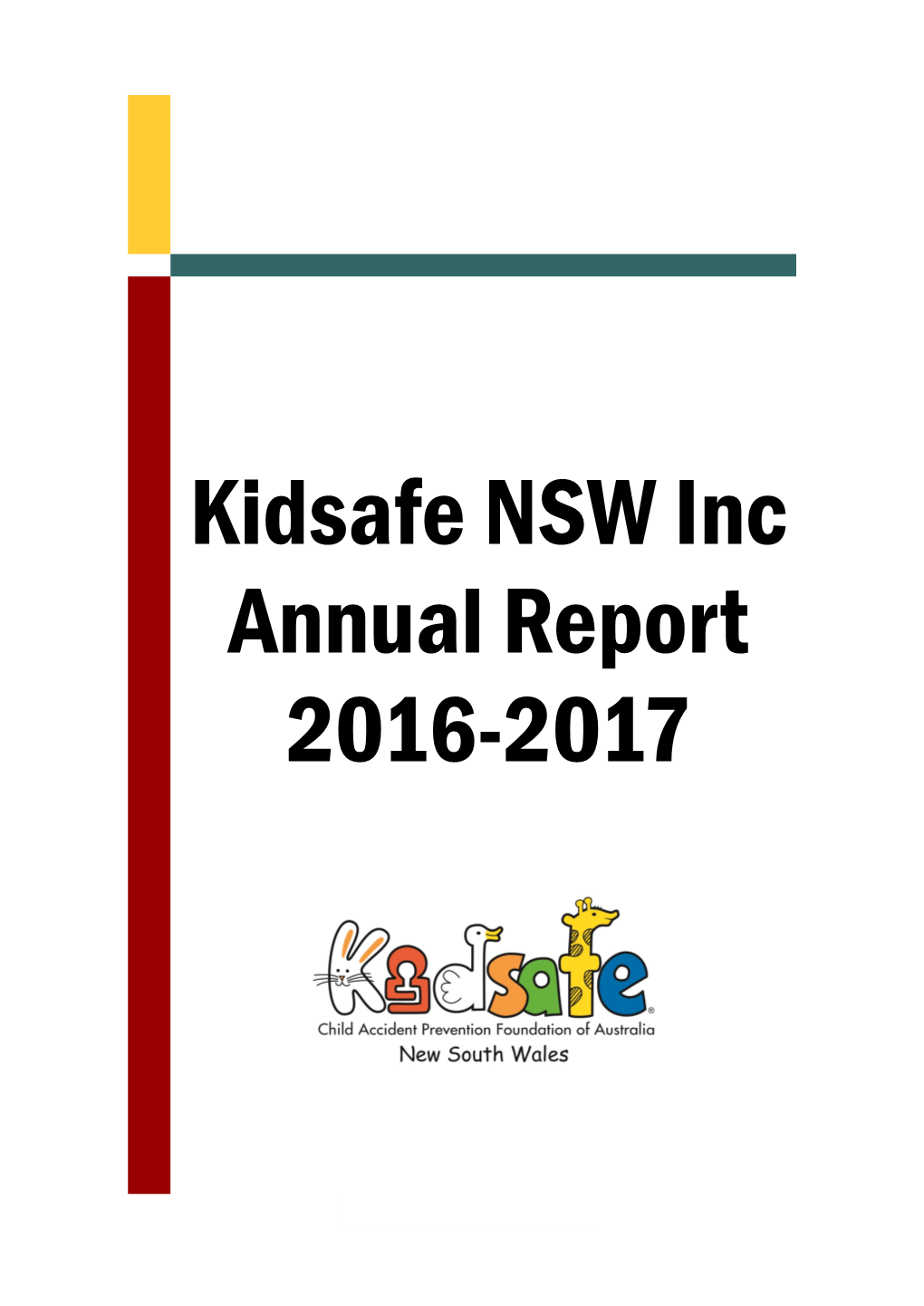 Kidsafe NSW Inc Annual Report 2016-2017