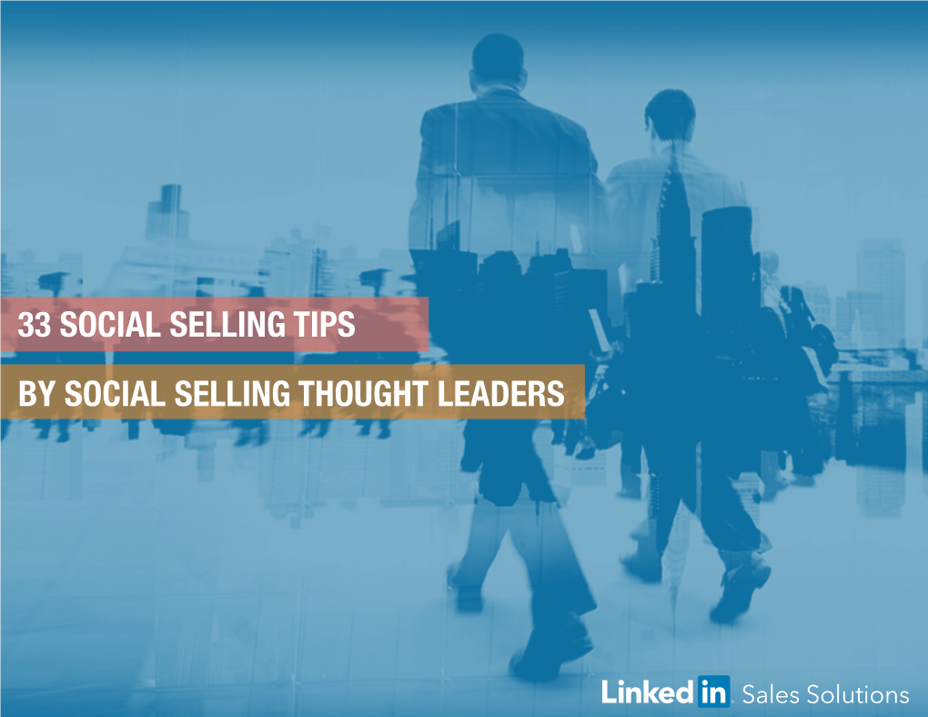 Social Selling Tips by Social Selling Thought Leaders Forward