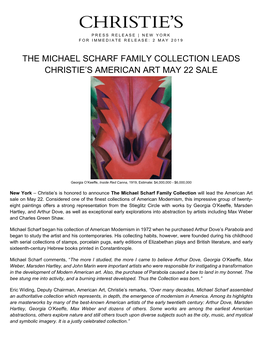 The Michael Scharf Family Collection Leads Christie's