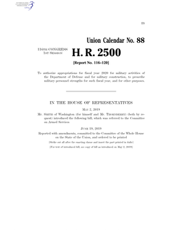 H. R. 2500 [Report No
