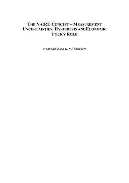 The Nairu Concept, Its Phillips Curve Origins and Its Evolution in Terms of the Economic Policy Debate