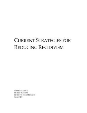 Current Strategies for Reducing Recidivism