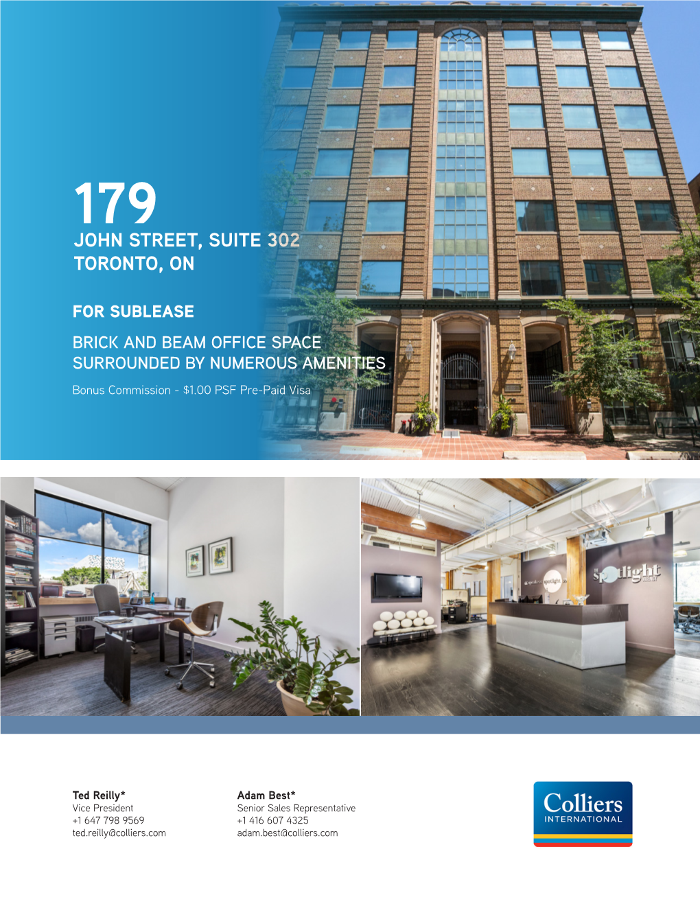 179 John Street, Suite 302 Toronto, On
