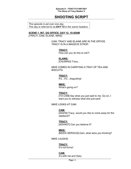 Shooting Script