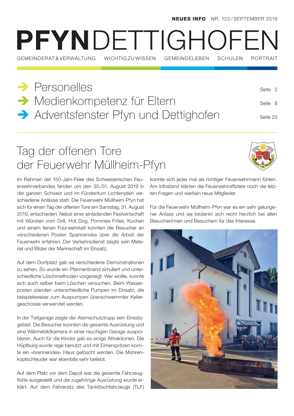 Tag Der Offenen Tore Der Feuerwehr Müllheim-Pfyn → Personelles