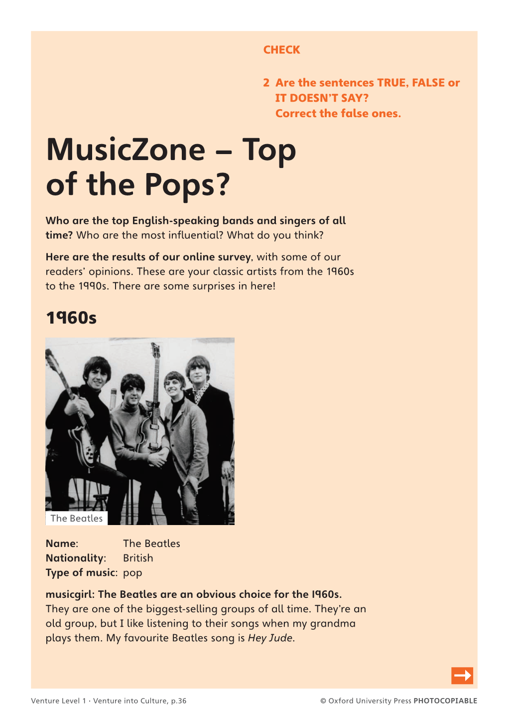 Musiczone – Top of the Pops?