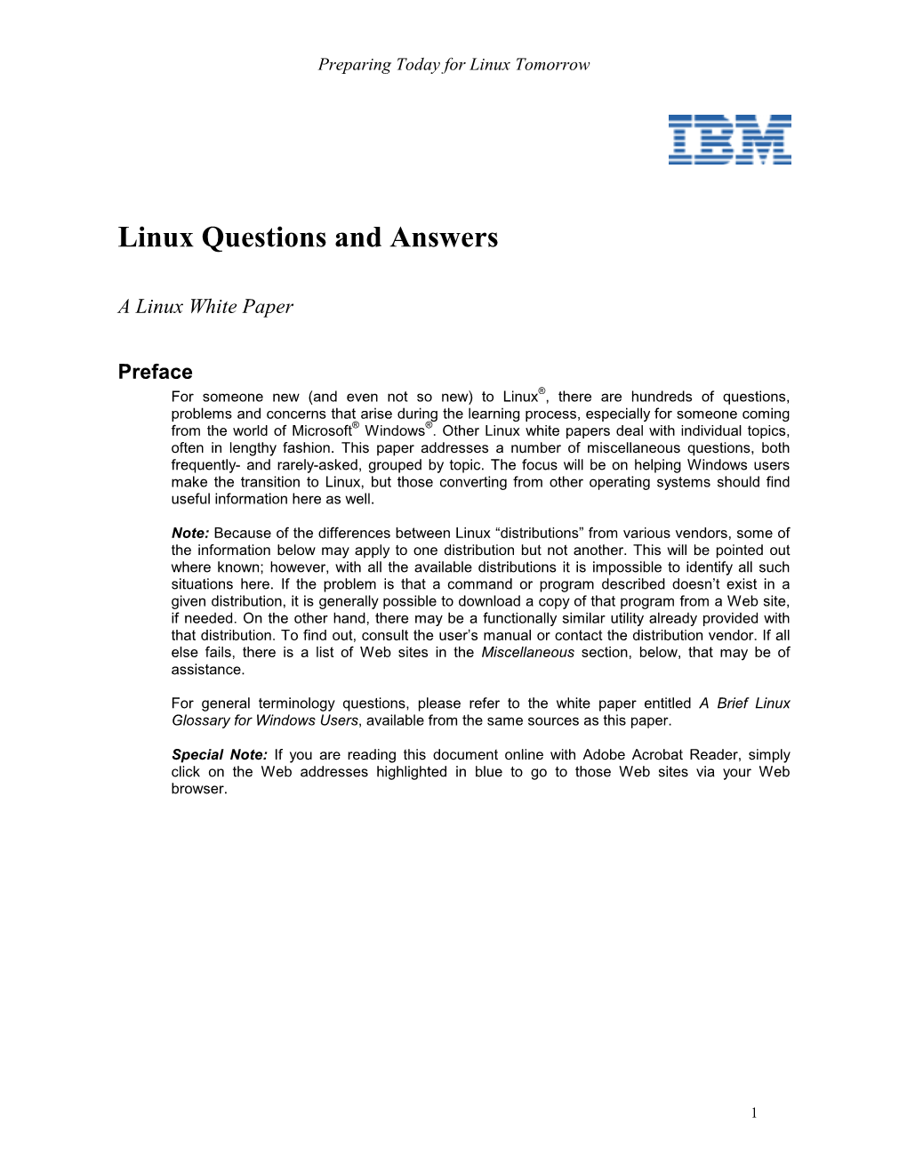 Linux Questions and Answers