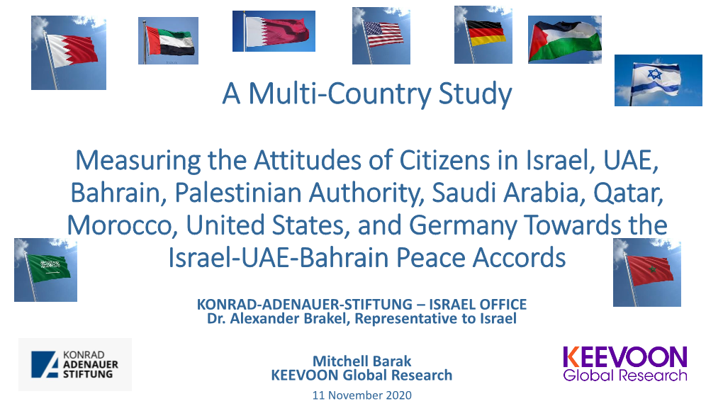 A Multi-Country Study Measuring the Attitudes of Citizens in Israel, UAE