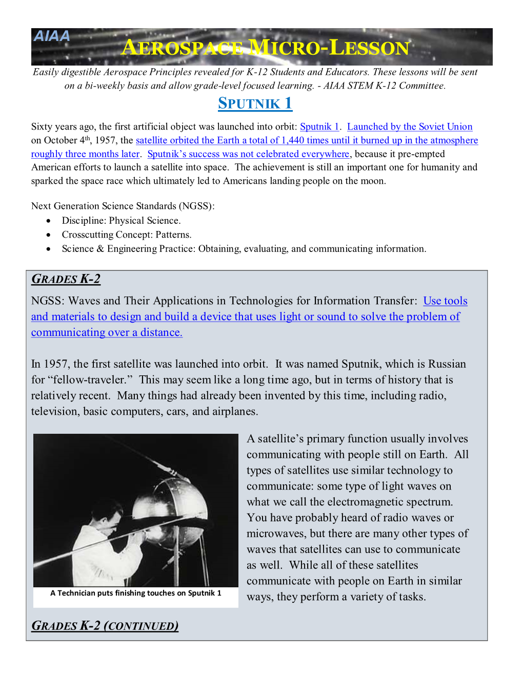 Aerospace Micro-Lesson