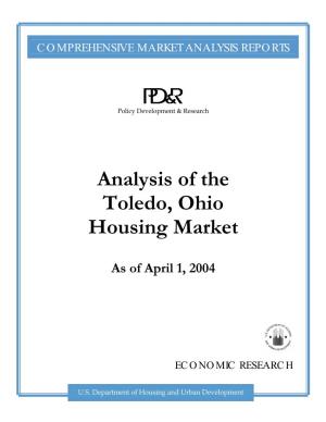 Analysis of the Toledo, Ohio Housing Market