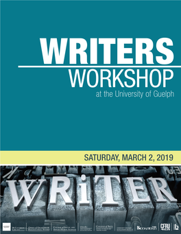 Writers Workshop U of G 2019