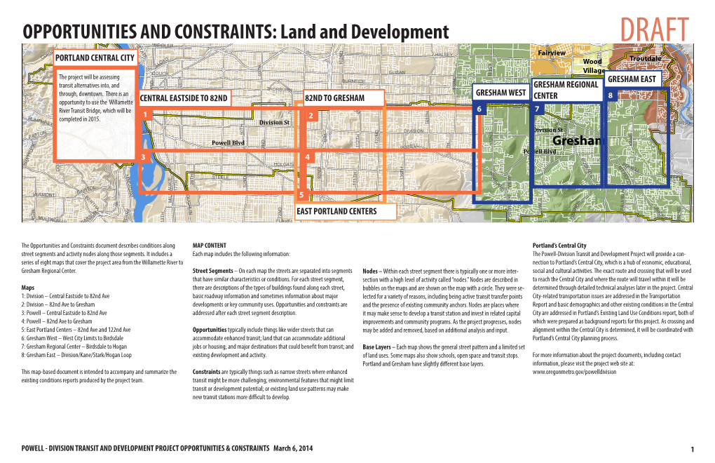 OPPORTUNITIES and CONSTRAINTS:3 Land and Development 8 R 4 a HIST a S ORIC WEIDLER I N R DRAFT T LL a V H