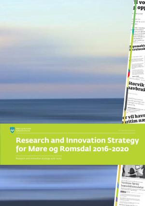 Research and Innovation Strategy for Møre Og Romsdal 2016-2020