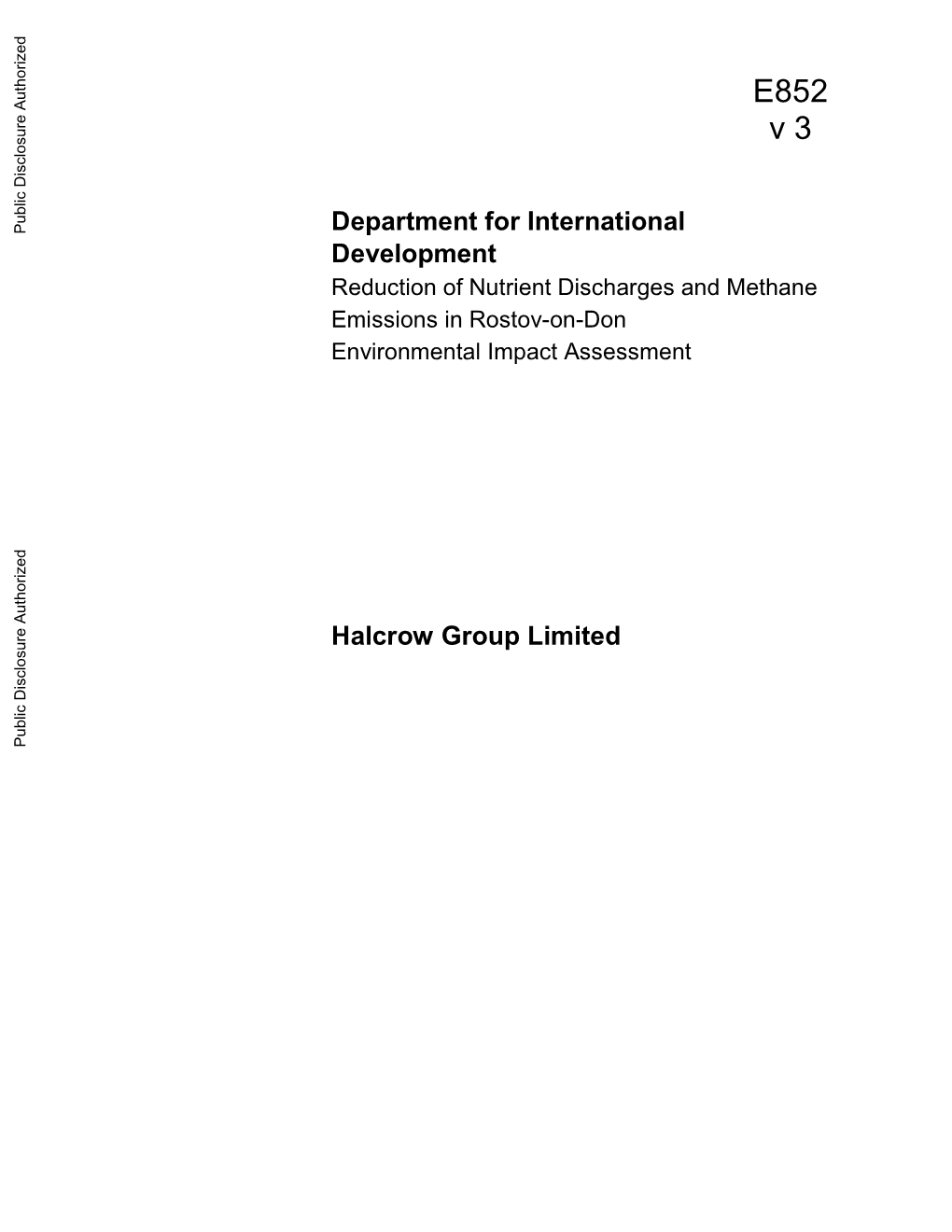 World Bank Document