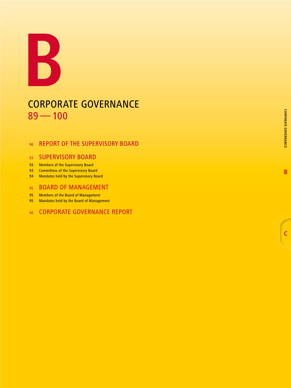 Corporate Governance 89 — 100