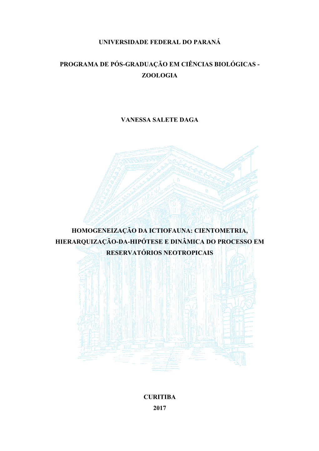 Universidade Federal Do Paraná Programa De Pós