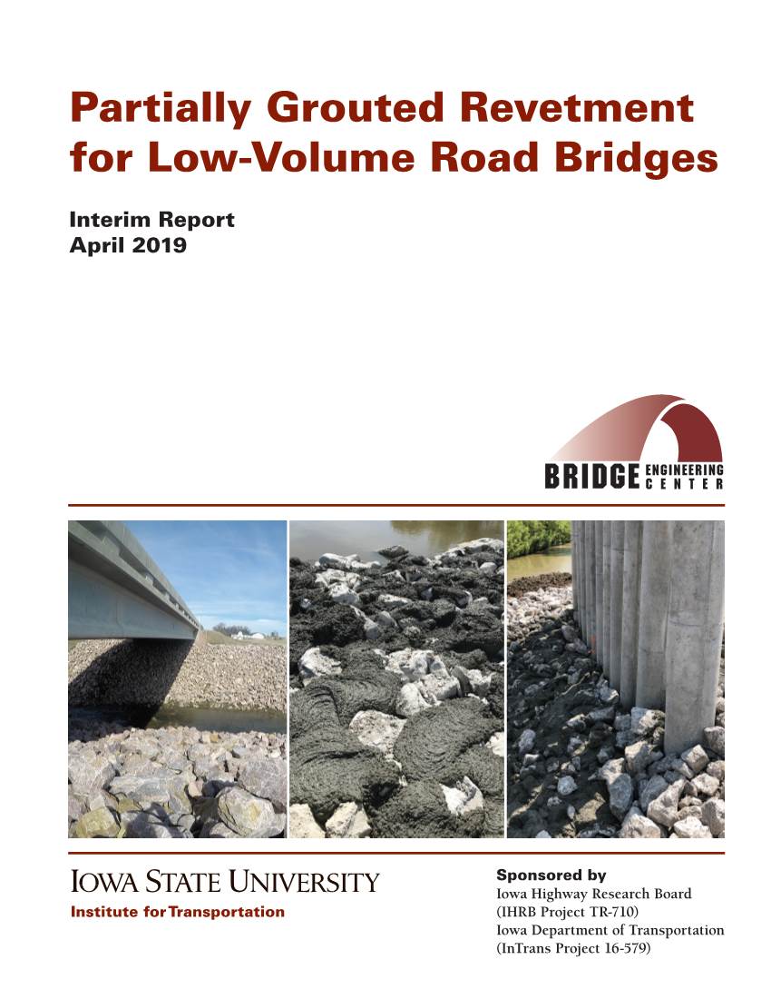 Partially Grouted Revetment for Low-Volume Road Bridges