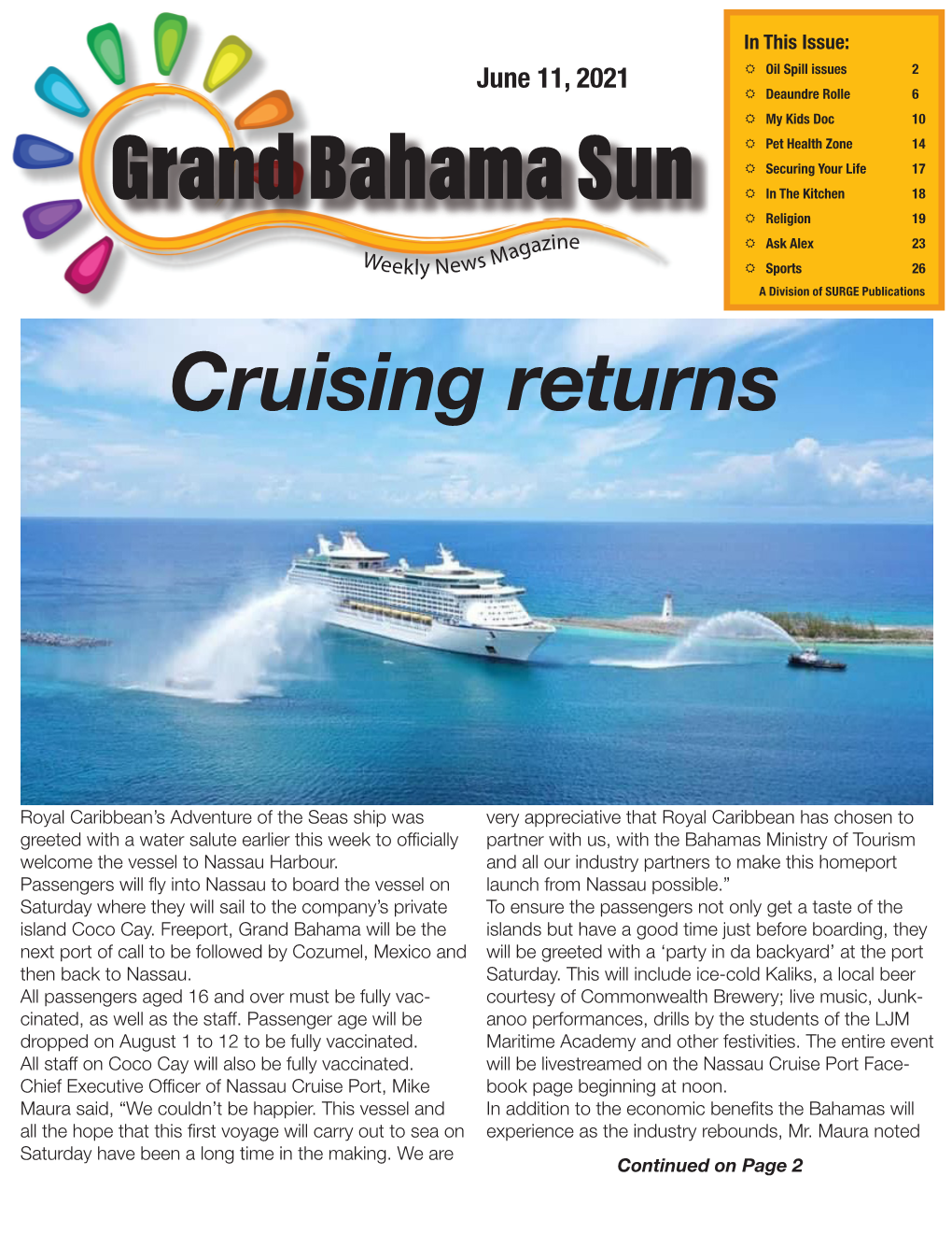 Cruising Returns