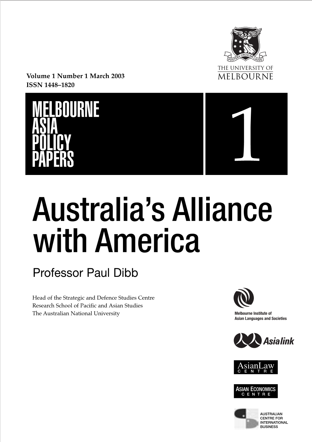 Australia's Alliance with America