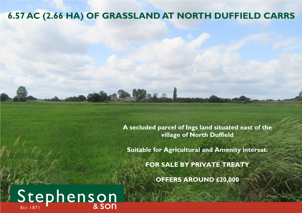 Of Grassland at North Duffield Carrs